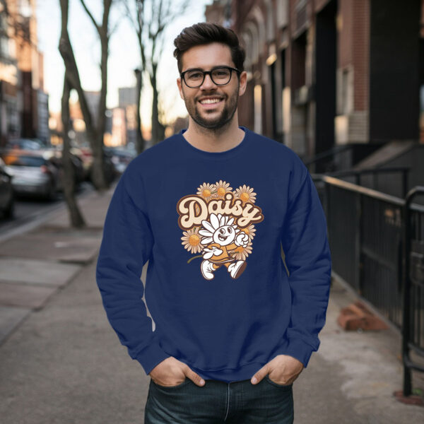 Daisy Flower Cartoon Sweatshirt - Cute Vintage Floral Pullover For Women & Men 21-04-2025