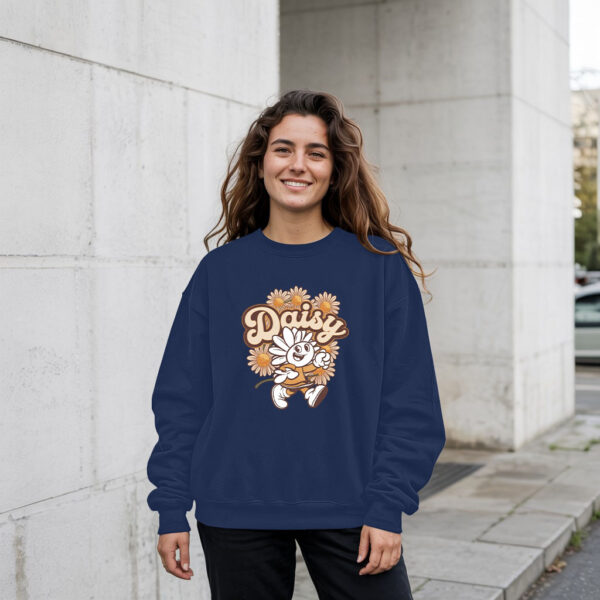 Daisy Flower Cartoon Sweatshirt - Cute Vintage Floral Pullover For Women & Men 21-04-2025
