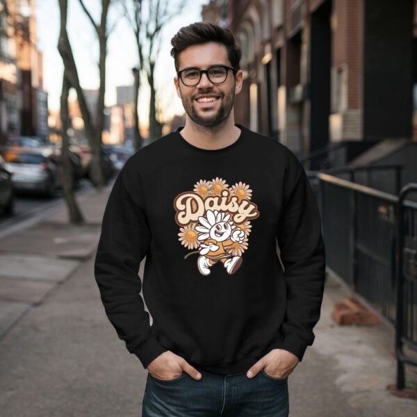 Daisy Flower Cartoon Sweatshirt - Cute Vintage Floral Pullover For Women & Men 21-04-2025
