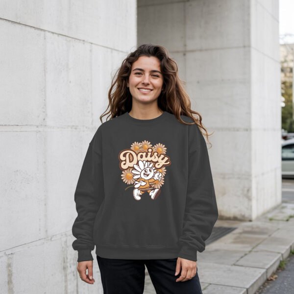 Daisy Flower Cartoon Sweatshirt - Cute Vintage Floral Pullover For Women & Men 21-04-2025