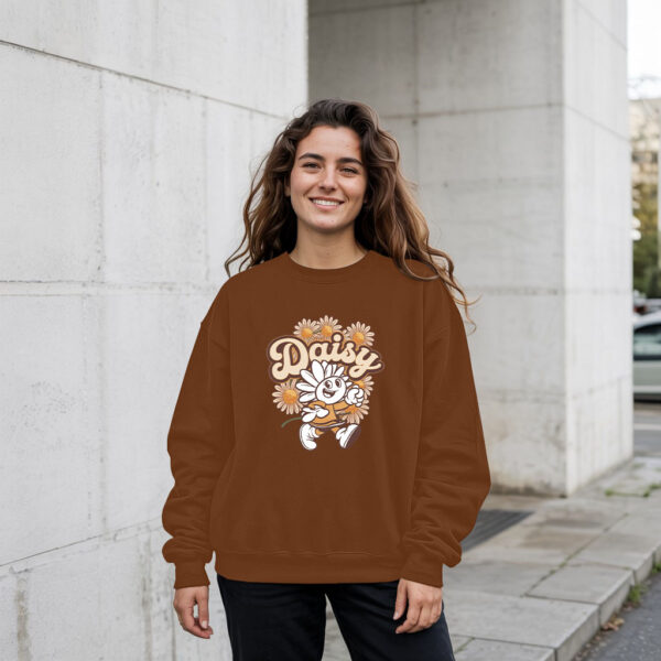 Daisy Flower Cartoon Sweatshirt - Cute Vintage Floral Pullover For Women & Men 21-04-2025