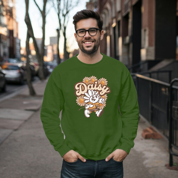 Daisy Flower Cartoon Sweatshirt - Cute Vintage Floral Pullover For Women & Men 21-04-2025
